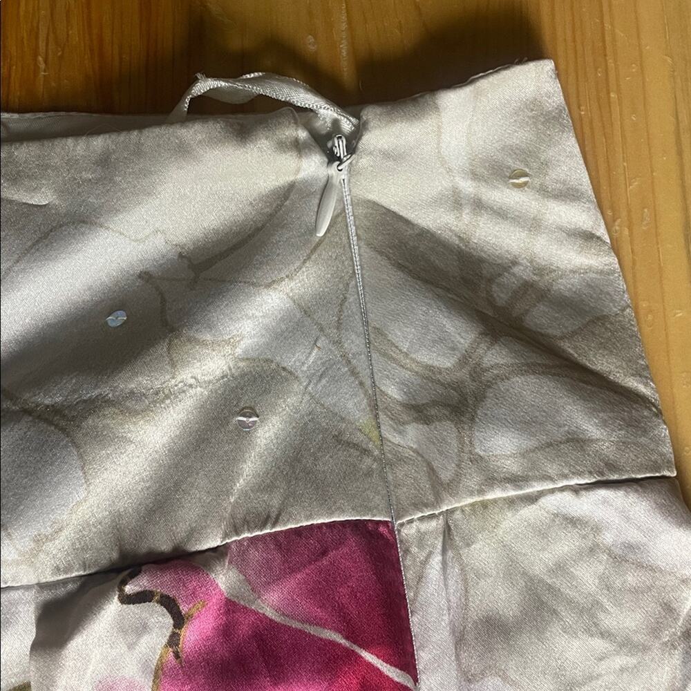 Adrianna Papell Sequin Floral A-Line Skirt Women's 12 - Picture 6 of 12